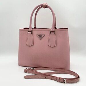 Prada Cuir Saffiano 2-Way Pink